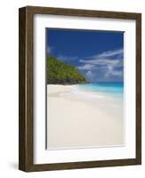 Sandy Beach, Seychelles, Indian Ocean, Africa-Papadopoulos Sakis-Framed Photographic Print