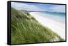 Sandy Beach with Dunes.North Uist Island, Scotland-Martin Zwick-Framed Stretched Canvas