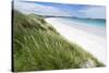 Sandy Beach with Dunes.North Uist Island, Scotland-Martin Zwick-Stretched Canvas
