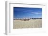 Sandy Beach with Umbreallas, Cape May, New Jersey-George Oze-Framed Photographic Print