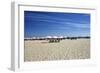 Sandy Beach with Umbreallas, Cape May, New Jersey-George Oze-Framed Photographic Print