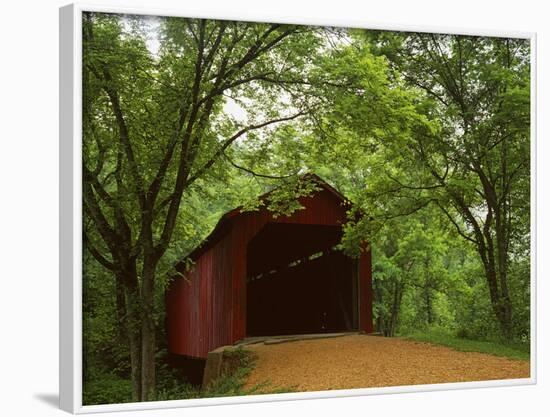 Sandy Creek Covered Bridge, Jefferson County, Missouri, USA-Charles Gurche-Framed Photographic Print