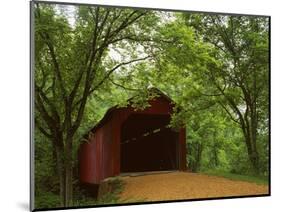 Sandy Creek Covered Bridge, Jefferson County, Missouri, USA-Charles Gurche-Mounted Photographic Print