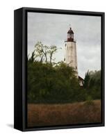 Sandy Hook Lighthouse-David Knowlton-Framed Stretched Canvas