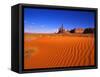 Sandy Landscape in Monument Valley-Robert Glusic-Framed Stretched Canvas