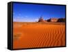 Sandy Landscape in Monument Valley-Robert Glusic-Framed Stretched Canvas
