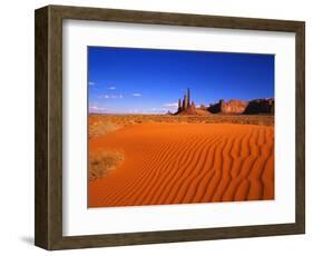 Sandy Landscape in Monument Valley-Robert Glusic-Framed Photographic Print