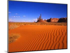 Sandy Landscape in Monument Valley-Robert Glusic-Mounted Photographic Print