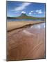 Sandy Shore of Loch Lurgain with Stac Pollaidh in the Background, Highlands, Scotland, UK, June-Joe Cornish-Mounted Photographic Print