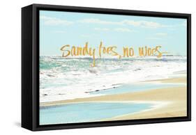 Sandy Toes, No Woes-Bruce Nawrocke-Framed Stretched Canvas