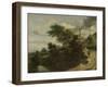 Sandy Track in the Dunes-Jacob Isaacksz Van Ruisdael-Framed Art Print