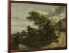 Sandy Track in the Dunes-Jacob Isaacksz Van Ruisdael-Framed Art Print