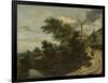 Sandy Track in the Dunes-Jacob Isaacksz Van Ruisdael-Framed Art Print