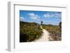 Sandy Walkway on Beach, Georgetown, Great Exumand, Bahamas-null-Framed Photographic Print