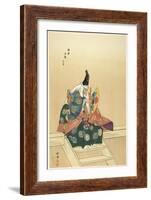 Sanemori, from the series One Hundred No Dramas , 1898-1903-Tsukioka Kogyo-Framed Giclee Print