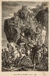 Second Punic War: Hannibal Descends into Italy after Crossing the Alps with His Elephants-Sanesi-Photographic Print