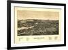 Sanford, Maine - Panoramic Map-Lantern Press-Framed Art Print