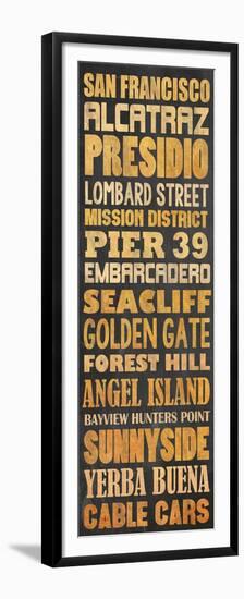 SanFran Type-Lauren Gibbons-Framed Premium Giclee Print