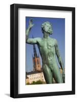 Sangen Statue at Stadhuset-Jon Hicks-Framed Photographic Print