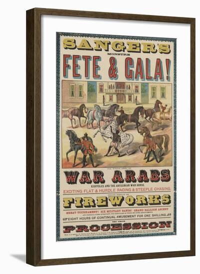 Sanger's Fete and Gala-null-Framed Giclee Print