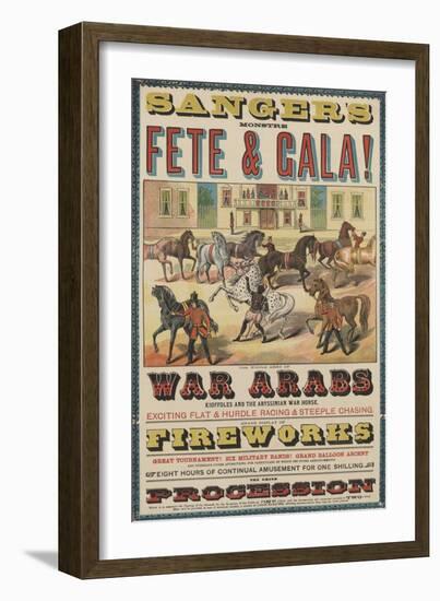 Sanger's Fete and Gala-null-Framed Giclee Print