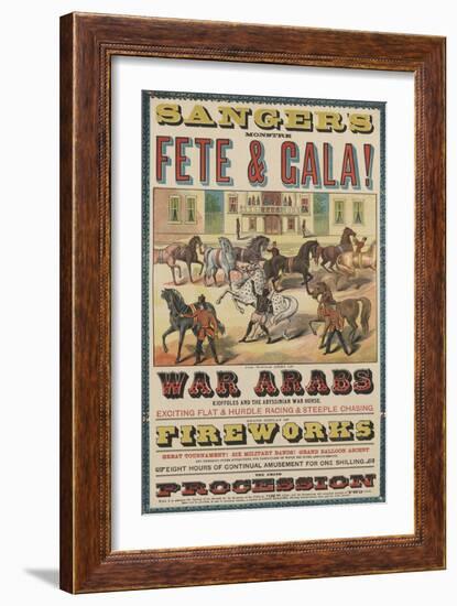 Sanger's Fete and Gala-null-Framed Giclee Print