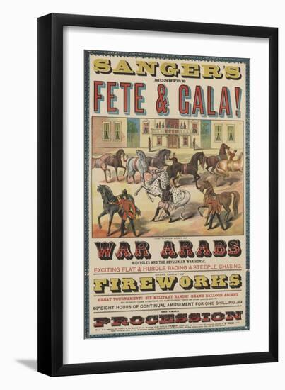 Sanger's Fete and Gala-null-Framed Giclee Print