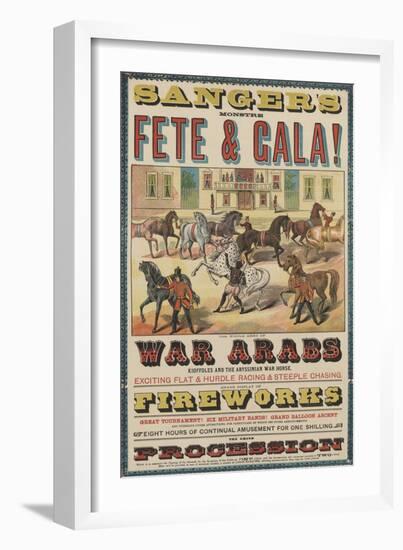 Sanger's Fete and Gala-null-Framed Giclee Print