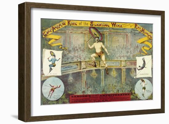 Sanger's Grand National Amphitheatre. the Great Alvantee-Henry Evanion-Framed Giclee Print