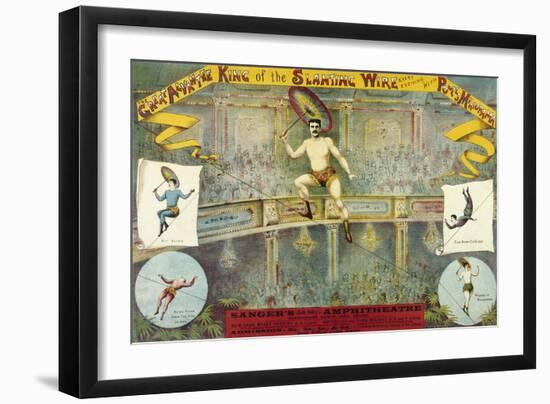 Sanger's Grand National Amphitheatre. the Great Alvantee-Henry Evanion-Framed Giclee Print