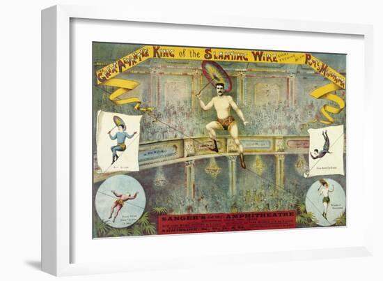 Sanger's Grand National Amphitheatre. the Great Alvantee-Henry Evanion-Framed Giclee Print