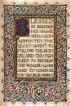 'Illuminated manuscript to illustrate Walter Scott's The Talisman', c1830-Sangorski and Sutcliffe-Giclee Print