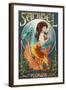 Sanibel, Florida - Mermaid-Lantern Press-Framed Art Print