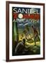 Sanibel, Florida - Zombie Apocalypse-Lantern Press-Framed Art Print