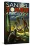 Sanibel, Florida - Zombie Apocalypse-Lantern Press-Stretched Canvas