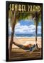 Sanibel Island, Florida - Hammock-Lantern Press-Framed Art Print