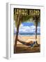 Sanibel Island, Florida - Hammock-Lantern Press-Framed Art Print