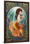 Sanibel Island, Florida - Mermaid-Lantern Press-Framed Art Print