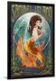 Sanibel Island, Florida - Mermaid-Lantern Press-Framed Art Print