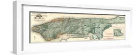 Sanitary and Topographical Map of the City and Island of New York, c.1865-Egbert L^ Viele-Framed Art Print
