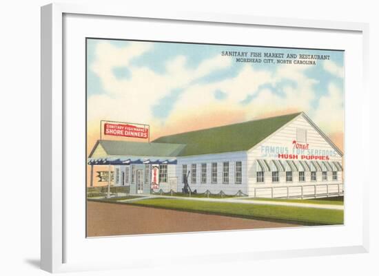 Sanitary Fish Market, Morehead City, North Carolina-null-Framed Art Print