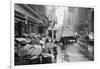 Sanitation Trucks Collecting Garbage-null-Framed Photographic Print