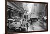 Sanitation Trucks Collecting Garbage-null-Framed Photographic Print