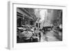 Sanitation Trucks Collecting Garbage-null-Framed Photographic Print