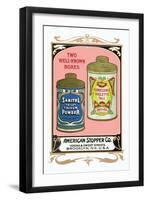 Sanitol Talcum Powder and Floressence Violette Talc-null-Framed Art Print