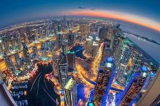 Dubai Colors of Night-Sanjay Pradhan-Photographic Print