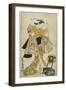 Sanjo Kantaro II as Yaoya Oshichi, 1718-Okumura Toshinobu-Framed Giclee Print