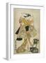 Sanjo Kantaro II as Yaoya Oshichi, 1718-Okumura Toshinobu-Framed Giclee Print