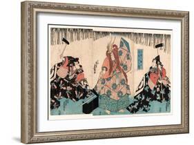 Sanjo Kokaji No Manebigoto Zu-Utagawa Kunisada-Framed Giclee Print