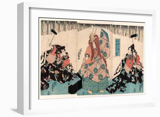 Sanjo Kokaji No Manebigoto Zu-Utagawa Kunisada-Framed Giclee Print